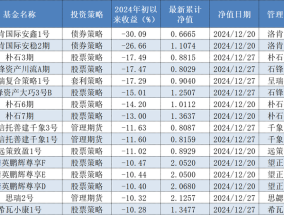 折腾一年“不赚反亏”，多只头部私募旗下产品2024年净值回撤超10%|界面新闻